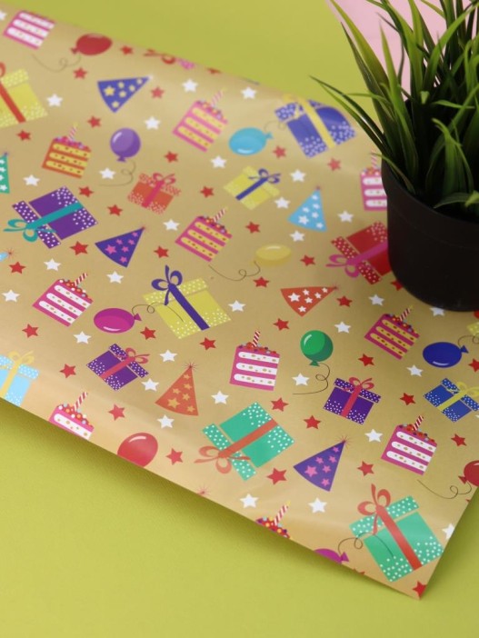Упаковочная бумага «Joyful Wraps» 1 рулон, 50*70 см 