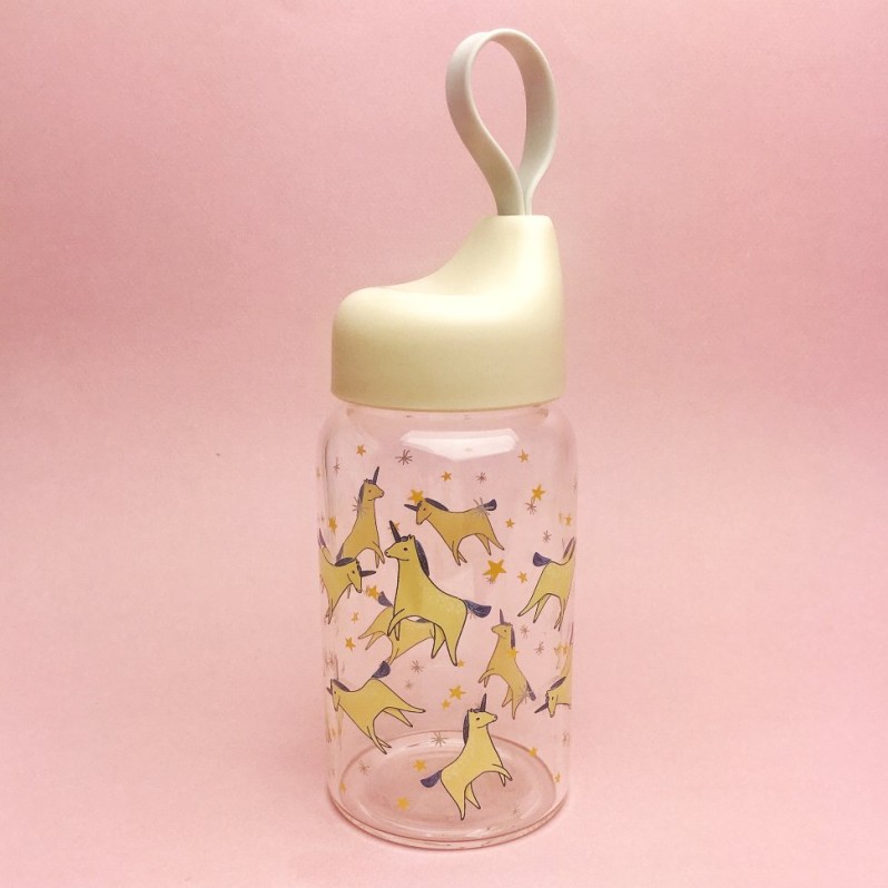 Бутылка "Unicorn Pattern" yellow 