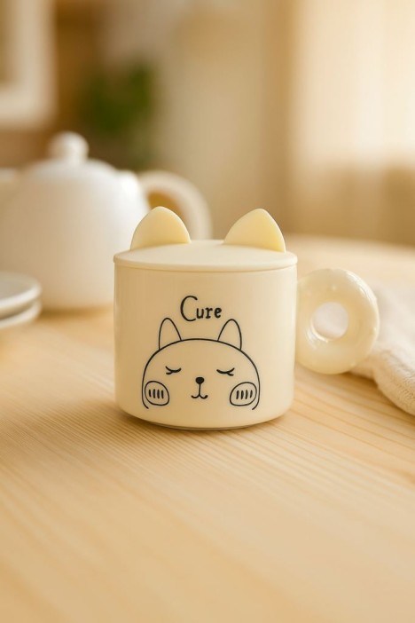 Кружка «Kitty cure», beige (420 ml) 