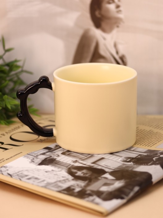 Кружка керамическая «Милый медвежонок», черная (360 мл) 