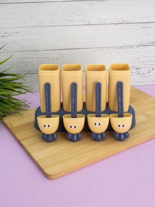 Формочки для мороженого «Veggy», 4 шт., yellow (14,5*18,5*5,5 см) 