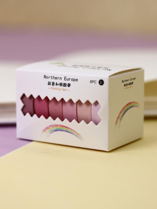 Набор декоративного скотча &quot;Classic colored&quot;, pink 