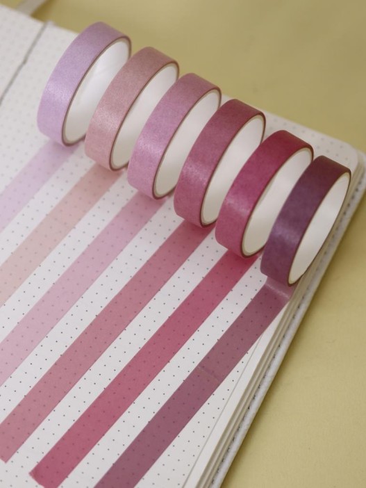 Набор декоративного скотча &quot;Classic colored&quot;, pink 