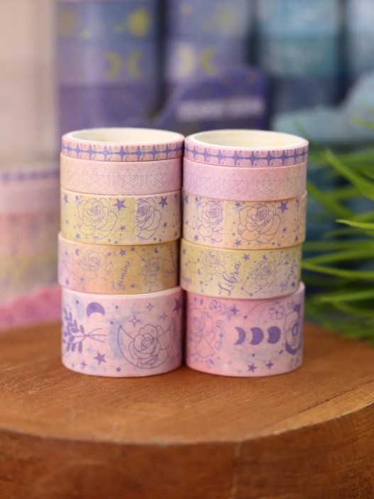 Набор декоративного скотча 10 шт. &quot;Night magic&quot;, pink 