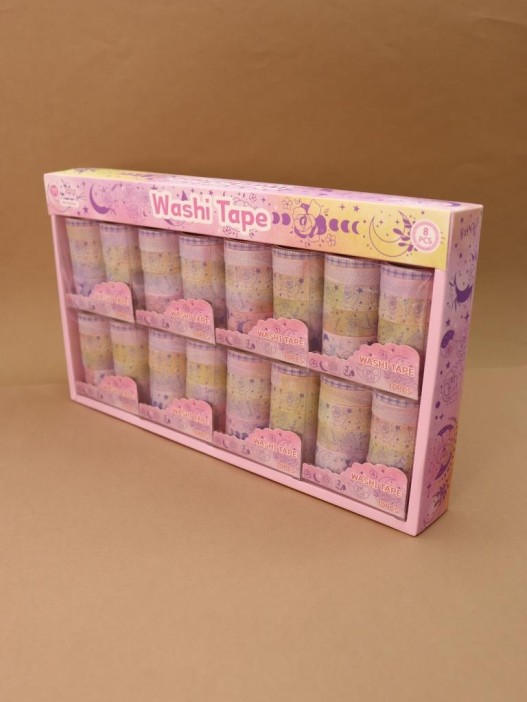 Набор декоративного скотча 10 шт. &quot;Night magic&quot;, pink 