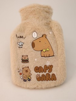 Грелка мини плюшевая "Capybara", brown, 300 мл (20*12 см)