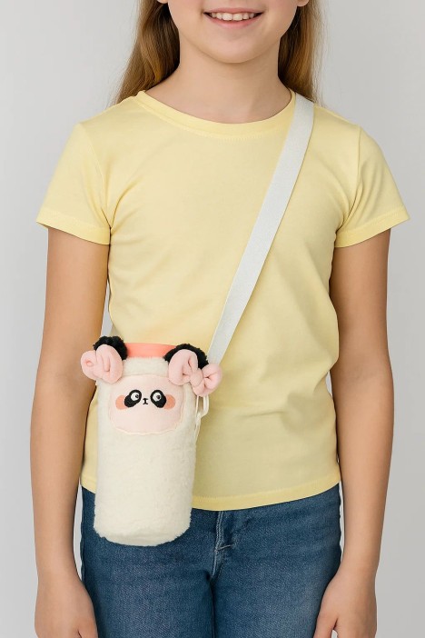 Футляр плюшевый для термоса &quot;My fuzzy&quot;, white (17*10 см) 