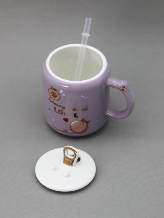 Кружка «Lovely peach», purple (400 ml) 