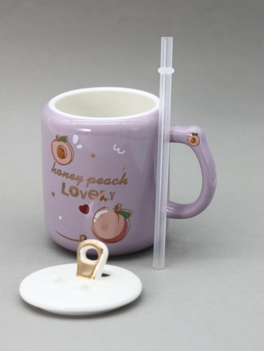 Кружка «Lovely peach», purple (400 ml) 