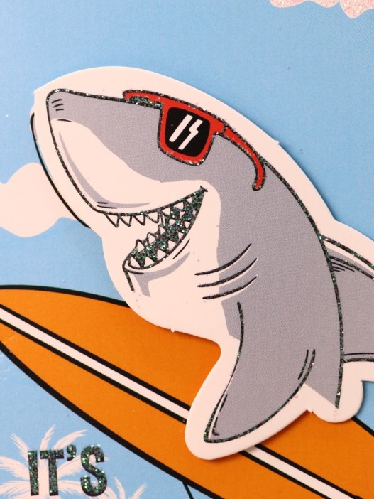 Блокнот с ручкой &quot;Акула&quot; mix, 10*14 см 