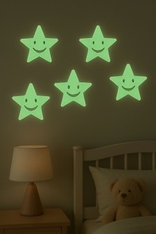 Наклейки светящиеся "Звездочки", 12*16 см