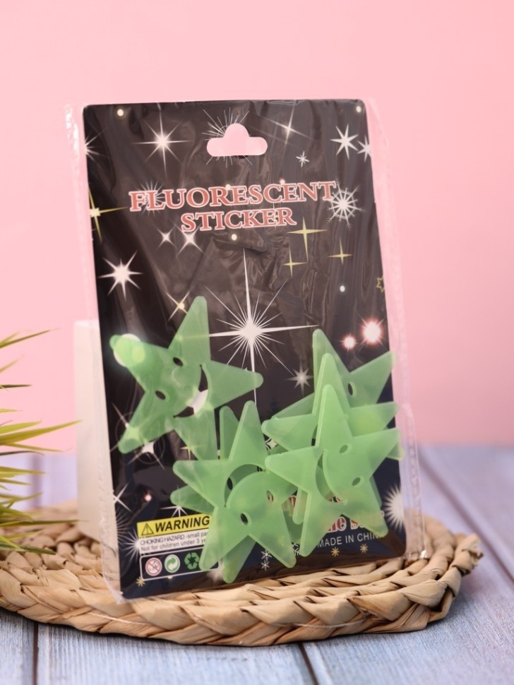Наклейки светящиеся "Звездочки", 12*16 см