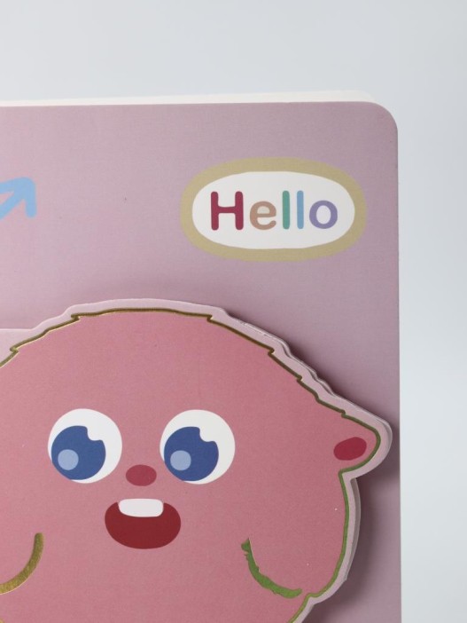 Блокнот на спирали (B6) &quot;Hello monster&quot;, pink (13*18) 