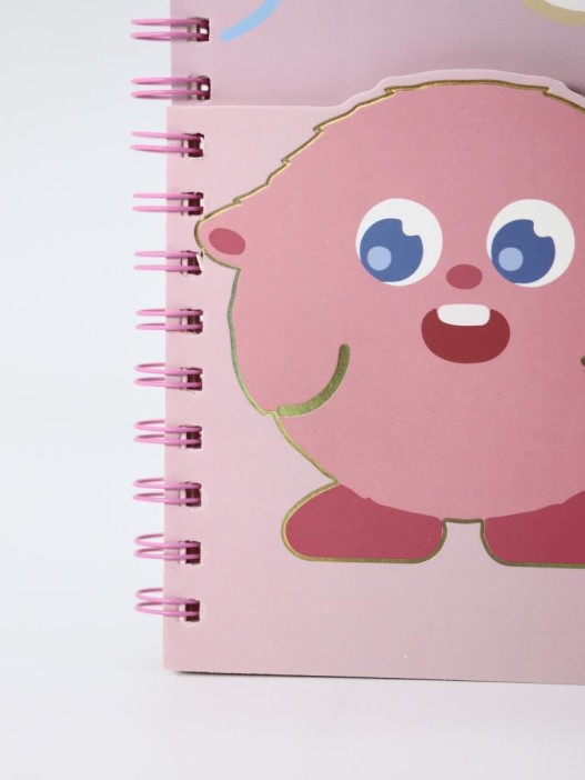 Блокнот на спирали (B6) &quot;Hello monster&quot;, pink (13*18) 