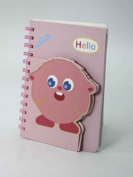 Блокнот на спирали (B6) &quot;Hello monster&quot;, pink (13*18) 