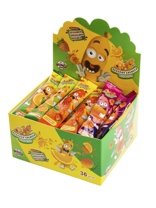 Мармелад «Весёлая сосиска», 36 шт. 