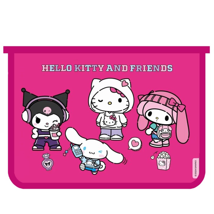 Папка для тетрадей А4 "Куроми friends", пластик, на молнии (24,5*34*1) 