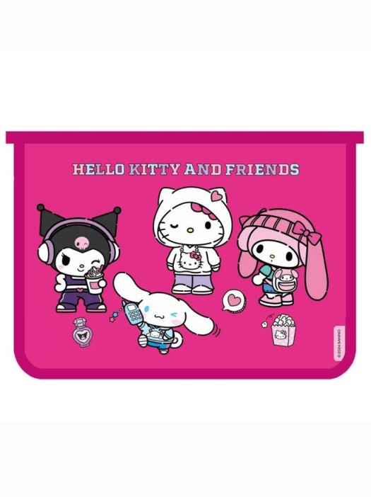 Папка для тетрадей А4 "Куроми friends", пластик, на молнии (24,5*34*1) 