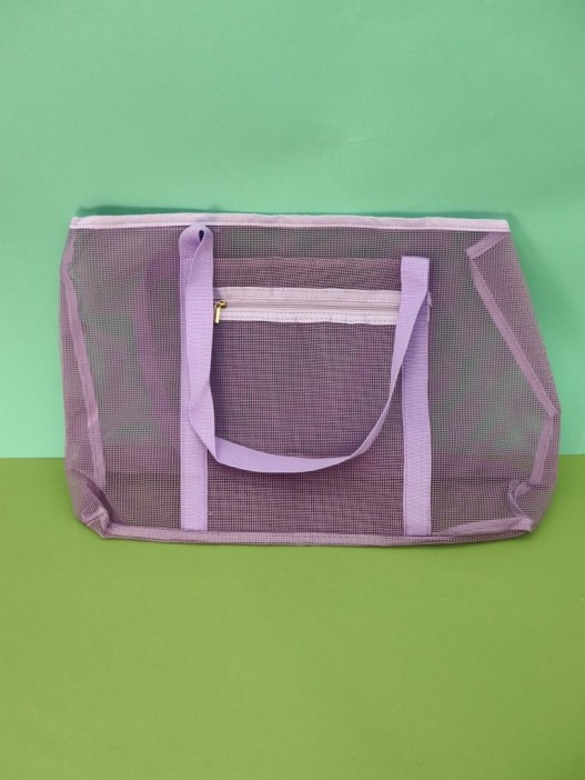 Сумка шоппер &quot;Transparent&quot;, purple (47*12*29.5 см) 