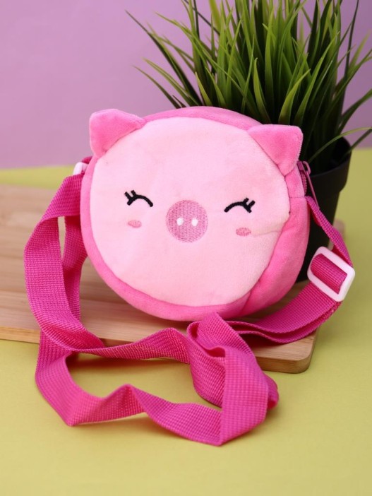 Сумочка плюшевая &quot;Pink pig&quot;, pink (15*13 см) 