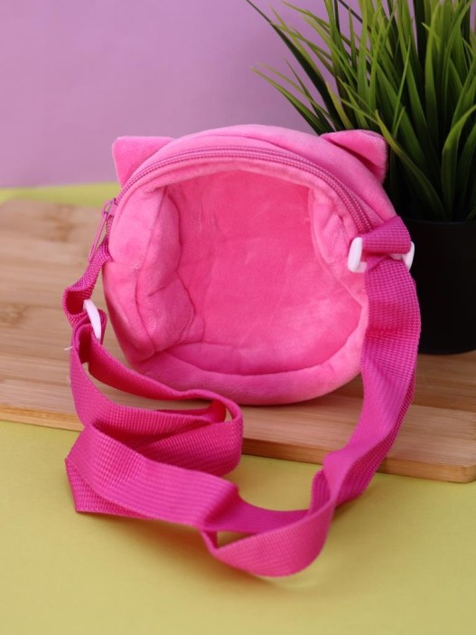 Сумочка плюшевая &quot;Pink pig&quot;, pink (15*13 см) 