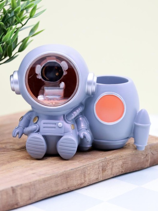 Ночник - подставка для канцелярских принадлежностей «Cosmo rocket», gray 