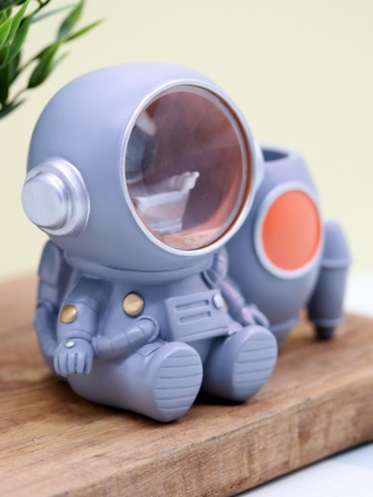 Ночник - подставка для канцелярских принадлежностей «Cosmo rocket», gray 