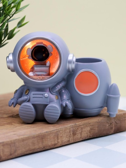 Ночник - подставка для канцелярских принадлежностей «Cosmo rocket», gray 
