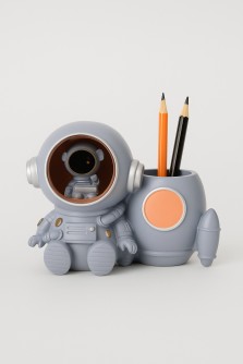 Ночник - подставка для канцелярских принадлежностей «Cosmo rocket», gray