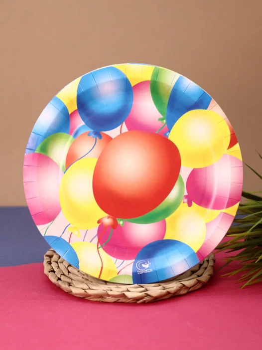 Набор бумажных тарелок 6 шт. &quot;Шары&quot; (230 мм) 