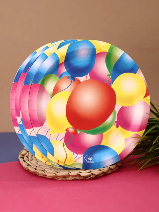 Набор бумажных тарелок 6 шт. &quot;Шары&quot; (230 мм) 