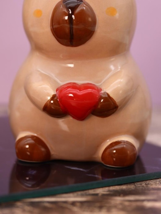 Копилка керамическая «Capybara money», brown (9,2х9,2х12,1 см) 