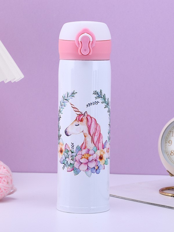Термос «Lovely unicorn», white (500 ml)