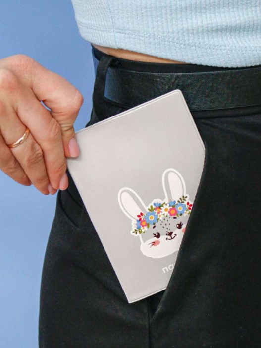 ОБЛОЖКА ДЛЯ ПАСПОРТА «Flower bunny», плотность 600 мкм 