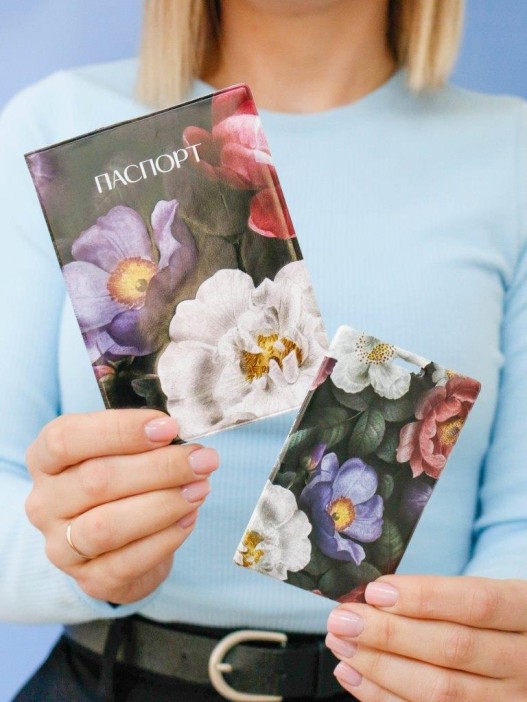 Держатель для карт «Flowers» (6,5 х 10,4 см) 