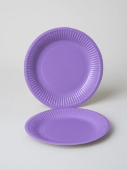 Набор бумажных тарелок 20 шт. "Party purple" (180 мм)