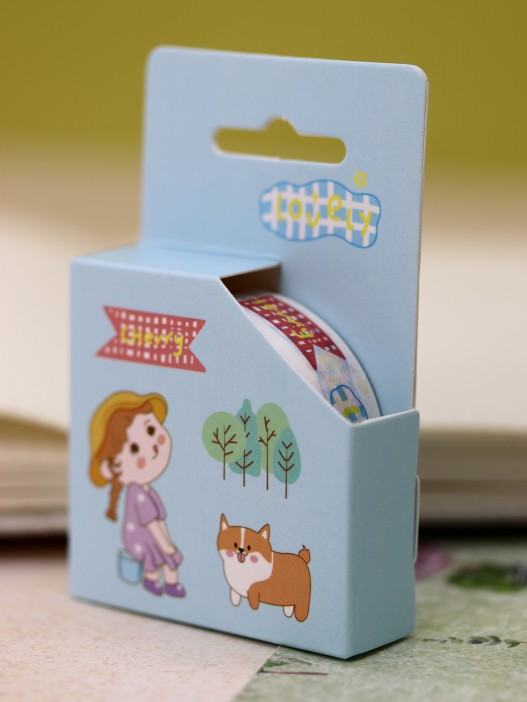 Декоративный скотч «Girlfriend», blue dog 