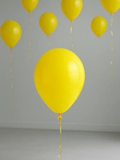 Набор воздушных шаров 10 шт. &quot;Timeless&quot;, yellow (25 см)