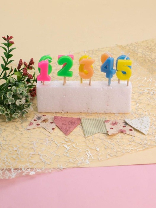 Набор свечей 10 шт. &quot;Numbers 0-9&quot;, (8 см) 