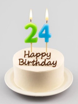 Набор свечей 10 шт. "Numbers 0-9", (8 см)