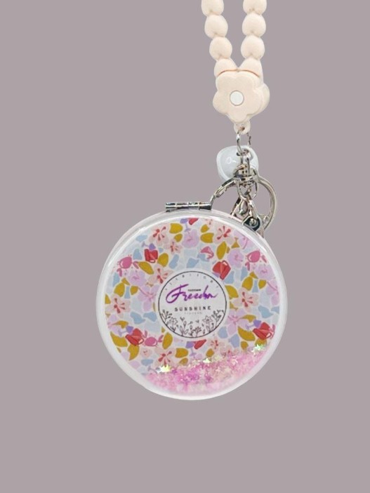 Зеркало-шейкер раскладное с шнурком &quot;Fresh&quot;, белое, шоу-бокс 12 шт. 