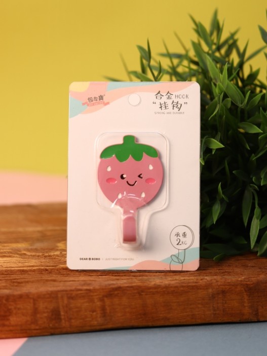 Крючок на липучке «Nice strawberry», pink 