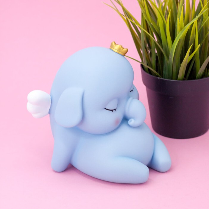 Копилка &quot;King elephant&quot;, blue (14 см), пластик 
