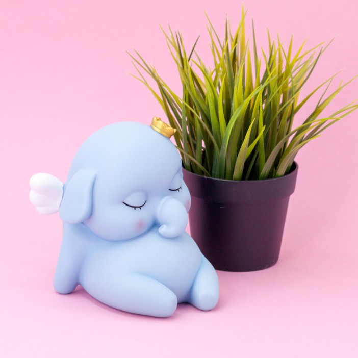 Копилка &quot;King elephant&quot;, blue (14 см), пластик 