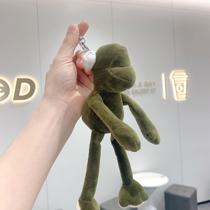 Плюшевый брелок "Screaming frog", green 