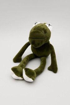 Плюшевый брелок "Screaming frog", green