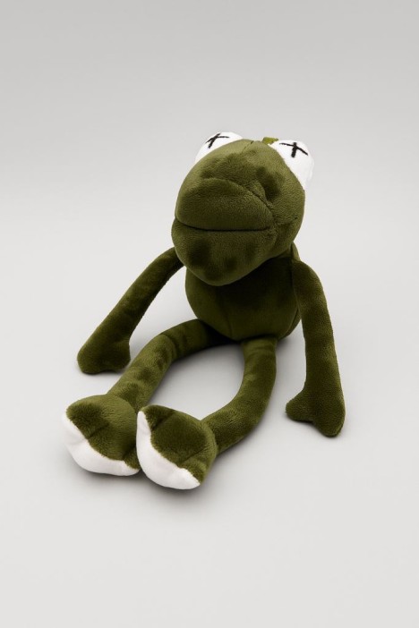 Плюшевый брелок "Screaming frog", green 
