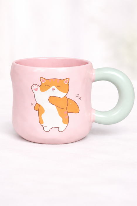 Кружка «Котик любит выпечку» (450 мл) 