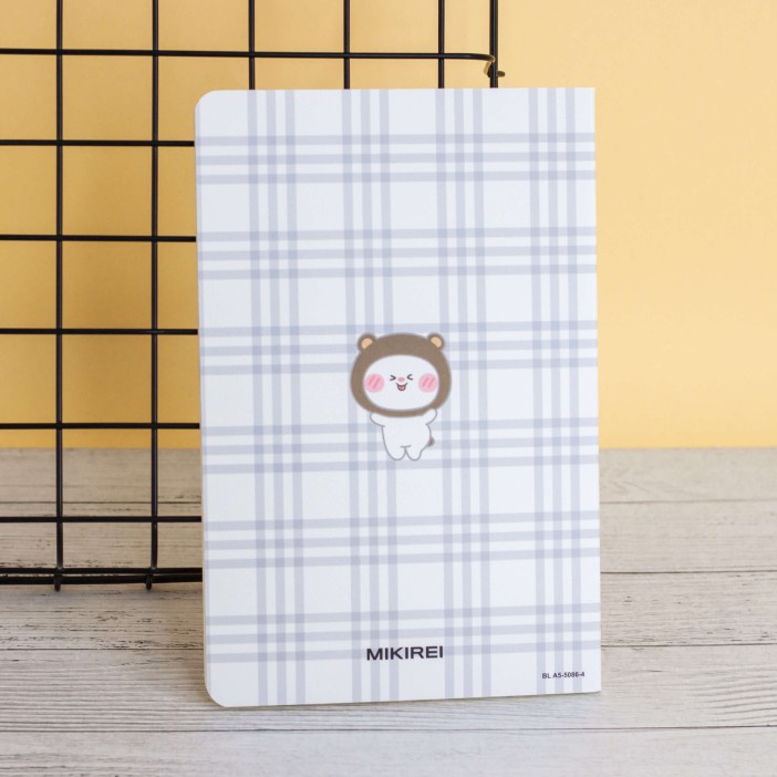 Тетрадь (A5) "Lovely day bear", gray (13.5*20.5) 