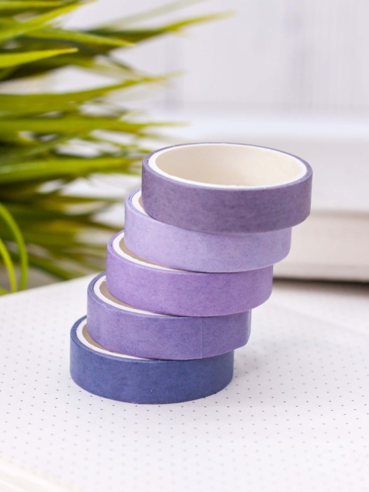 Набор декоративного скотча &quot;Intensive tone&quot;, purple, mix 